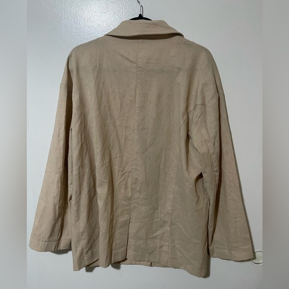 Princess Polly amber oversized line blazer cream/tan - Picture 7 of 7